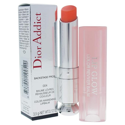 Dior Christian Dior Addict Glow Color Awakening Lip Balm SPF 10, No. 004 Coral, 0.12 Ounce