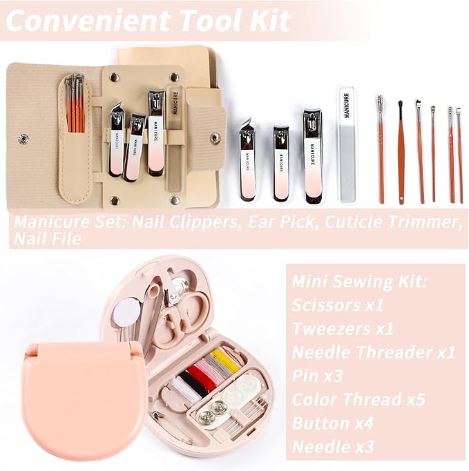 Women's Emergency Kit for Weddings - Survival Set With Makeup Bag, 36 Pc Essential Items for Brides Daily