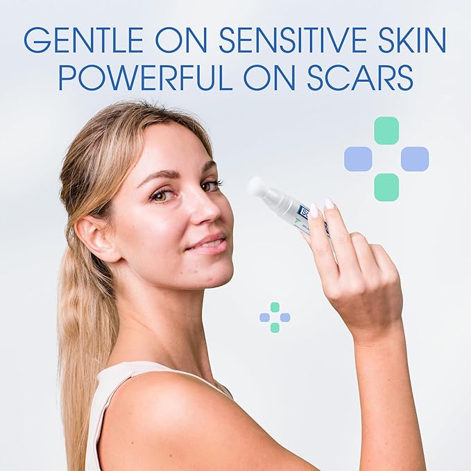 Brush On Medical Grade Silicone Scar Gel XL Wand for Body and Facial Scars, Hypoallergenic Silicone Scar Gel for Surgical Scars and Post-Cosmetic Procedures, 18 mL