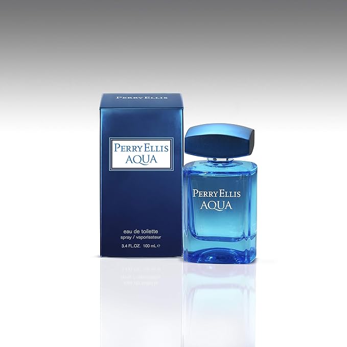 Perry Ellis Aqua Eau De Toilette Spray for Men, 3.4 Ounce