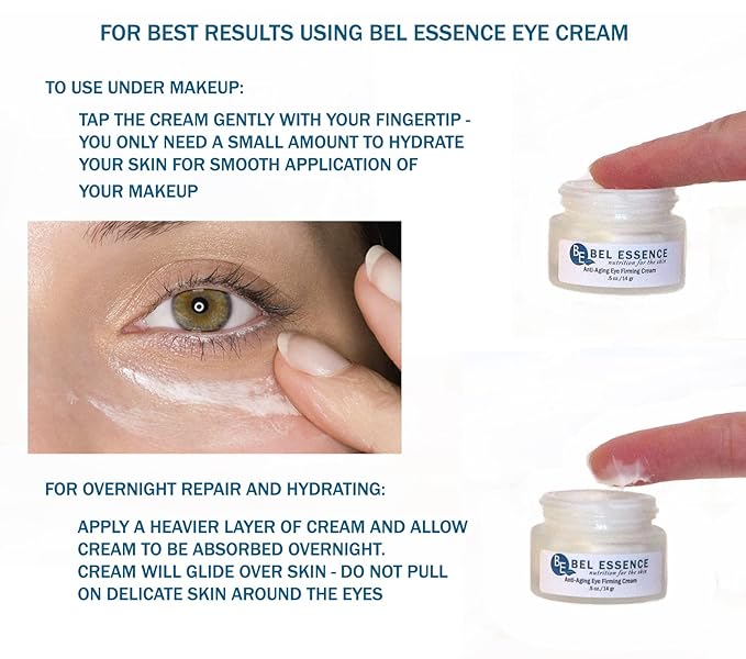 Anti-Aging Face Moisturizer and Anti-Wrinkle Eye Cream - Natural Aging Skin Care Set for Normal to Dry Skin - Hydrating Face Cream to Soothe, Firm Skin, Reduce Fine Lines -1.5 Oz/.5 Oz