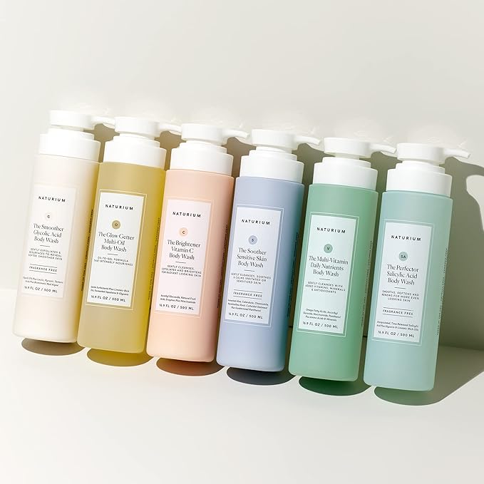 Naturium The Soother Sensitive Skin Body Wash, Gentle Skin-Soothing Formula, 16.9 oz