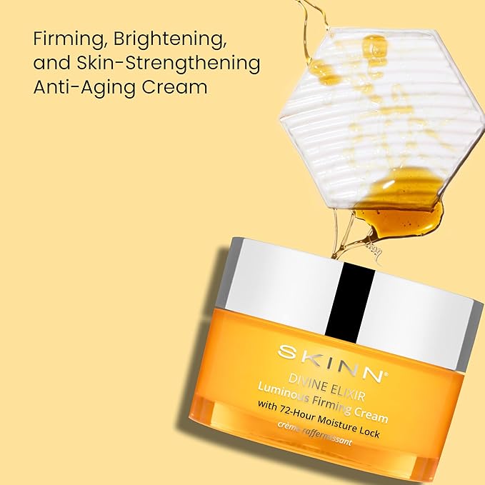 SKINN Luminous Firming Cream - Facial Skin Care Cream Improves Elasticity, Plumps and Lifts Sagging Skin-Maintains Hydration to Reduce Fine Lines,Strengthen Skin’s Barrier Function-Manuka Honey