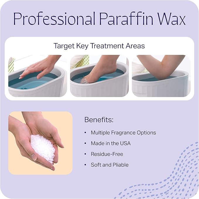 Therabath Paraffin Wax Refill - Thermotherapy - Use to Relieve Arthritis Discomfort, Stiff Muscles, & Dry Skin - For Hands, Feet, Body - Deeply Hydrates & Protects - Made in USA, 4 lb. Vanilla Cupcake