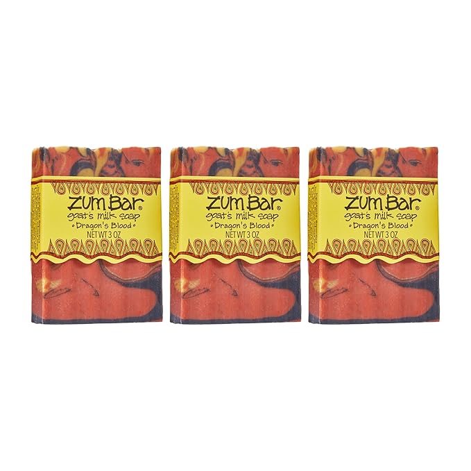 Zum Bar Goat's Milk Soap - Dragon's Blood - 3 oz (3 pack)