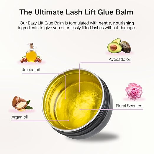 Curacoro Eazy Lash Lift Glue Balm, Nourishing Lash Lift Adhesive for Eyelash Curling & Lamination | Hydrating, Long-Lasting Lash Lift Balm