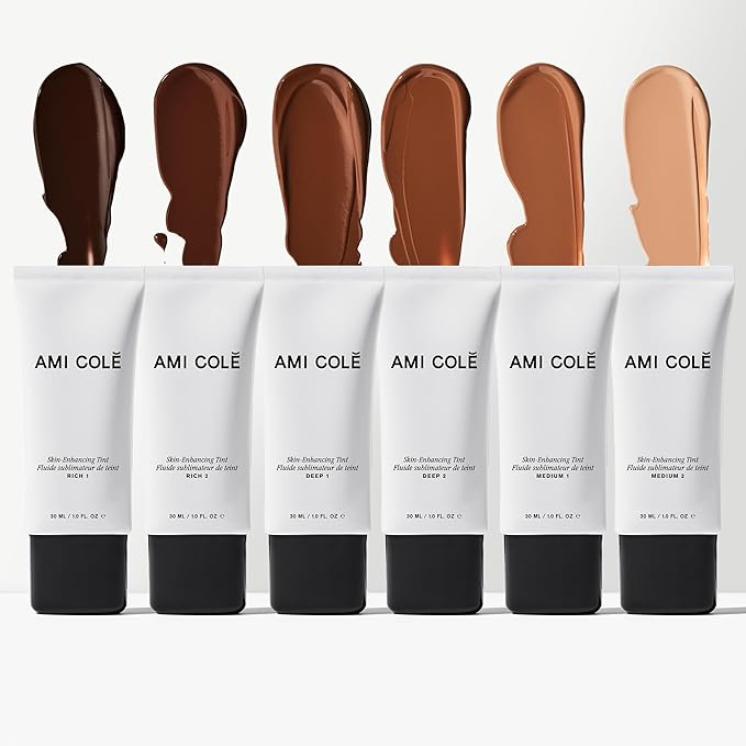 Ami Colé Skin-Enhancing Tinted Moisturizer (Deep 2 - deep brown with golden or yellow undertones), 1 oz