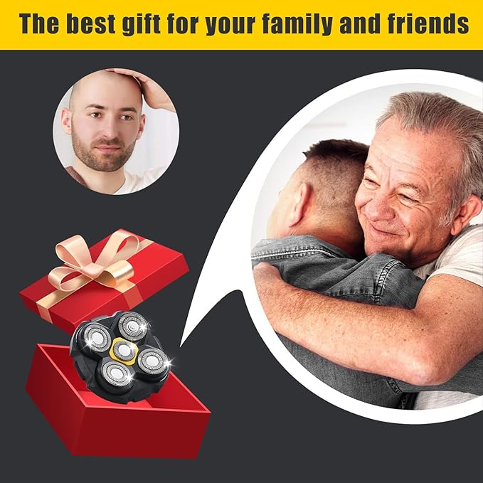 Shaver Replacement Heads Compatible with Microtouch Titanium Head Shaver, for Bald Men 2 Pack