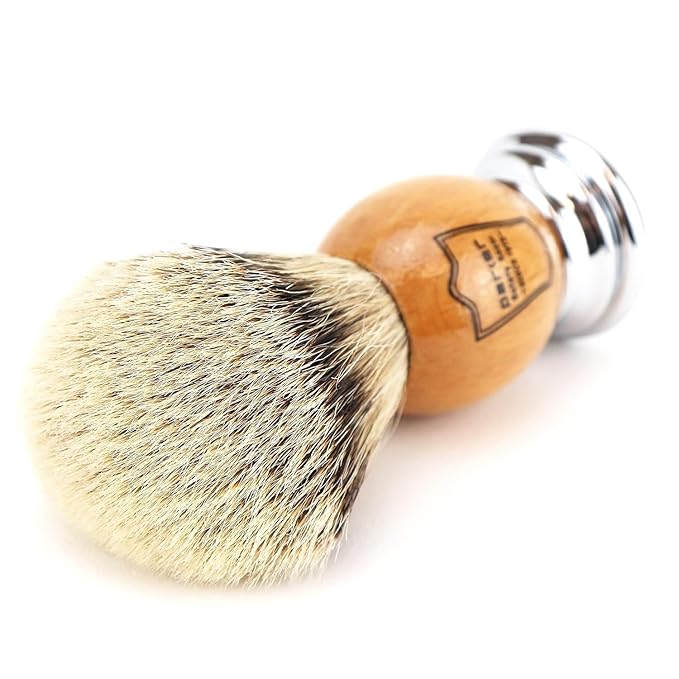 Parker - 100% Silvertip Badger Men's Shaving Brush & Stand - Olivewood