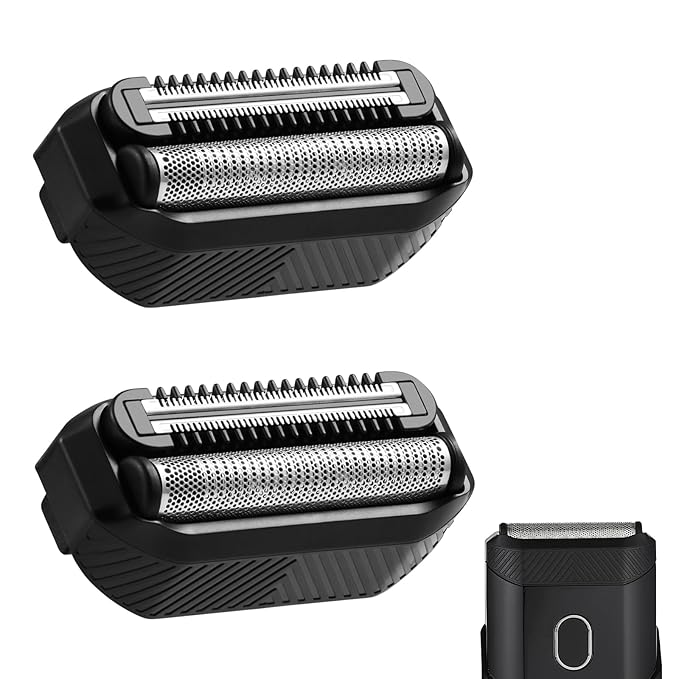 Replacement Foil Blade Compatible with MANSCAPED The Handyman，Foil Blades for Portable Men’s Travel Facial Hair Groomer(2Pack）