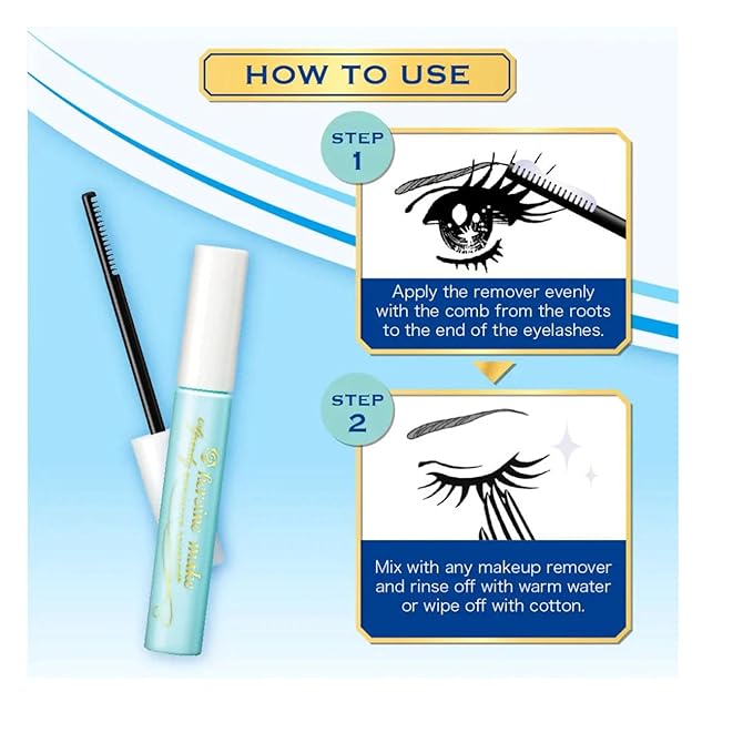 HEROINE MAKE by KISSME Mascara Duo Set | Speedy Mascara Remover, Gentle Eye Makeup Remover for Waterproof Mascara, Fast-Acting & Non-Irritating Cleanser, Removes Stubborn Eye Makeup