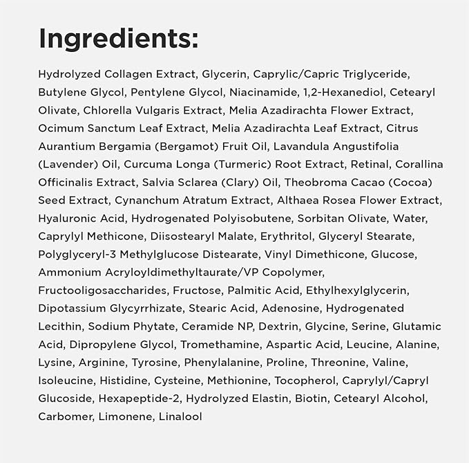 CKD Gua Sha Neck Cream [Refill] - Retinol Collagen Firming Cream for Double Chin, Neck & Jawline Lifting, Korean Skin Care without Massage Roller, 1.69 fl oz