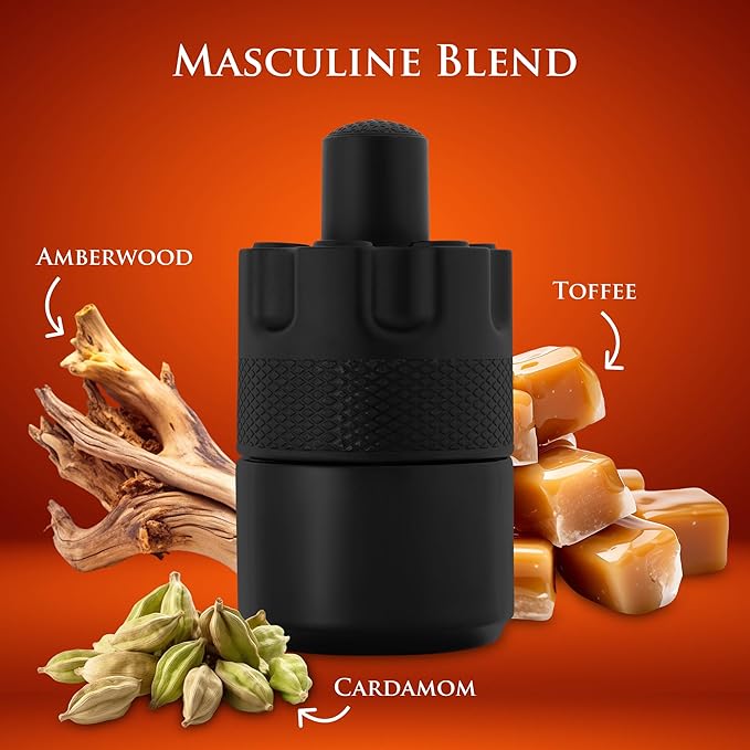 URBAN COLLECTION Azura Noir Intense Eau De Parfum for Men 3.4 fl oz – Cardamom & Earthy Notes – Bourbon Vanilla Base – Long Lasting – Elegant 100ml Bottle – Free of Paraben, Vegan & Cruelty-Free