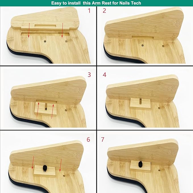 U-shaped Arm Rest for Nails Tech, Nail Arm Rest with Detachable Brackets Microfiber PU Leather Manicure Hand Rest Pillow for Nail Tech Must Haves Manicure Tools (White)