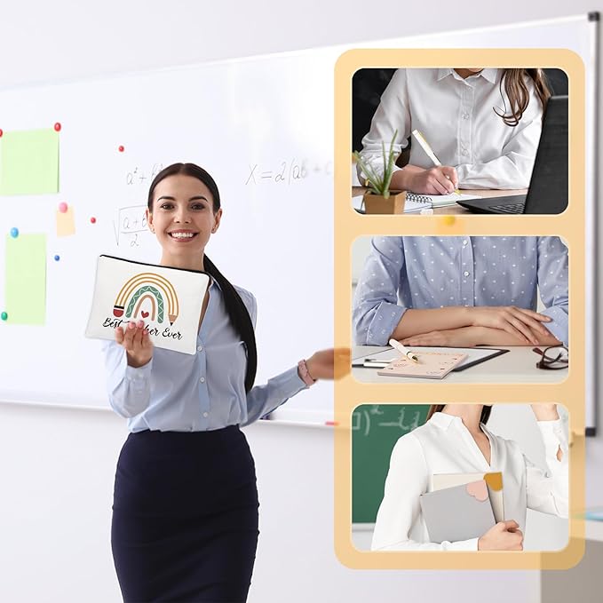 UAREHIBY 32 PCS Teacher Appreciation Gifts In Bulk, Teacher Gift with Makeup Bag for Women, Thank You Gifts for New Teachers,Christmas Gifts,Valentine Gifts