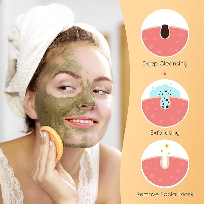 200PCS Compressed Facial Sponges, Cleansing, for Personal Spa Esthetician Use