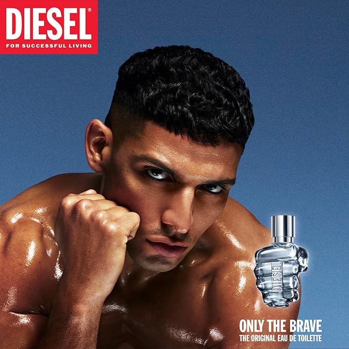 Diesel ONLY THE BRAVE Men's set, 4.2 oz Eau de Toilette, 3.4 oz Shower Gel, 1.7 oz Shower Gel