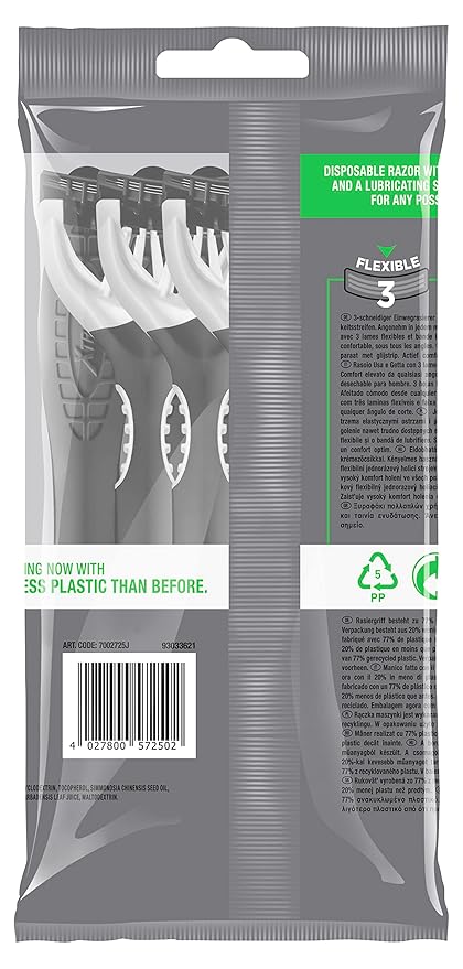 Wilkinson Sword Xtreme 3 Black Edition - Disposable 3-Blade Razors with Flexible Head | Flexible Comfort Technology - Format: Maxi Pack 10 Units