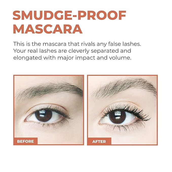 Beauty For Real I-Line 24-7 Eyeliner (Black Magic) & Hi-Def Mascara (Just Black) Set - Long-Wearing, Waterproof Gel Eyeliner + Defining & Volumizing Lash Definer - 1.1 oz