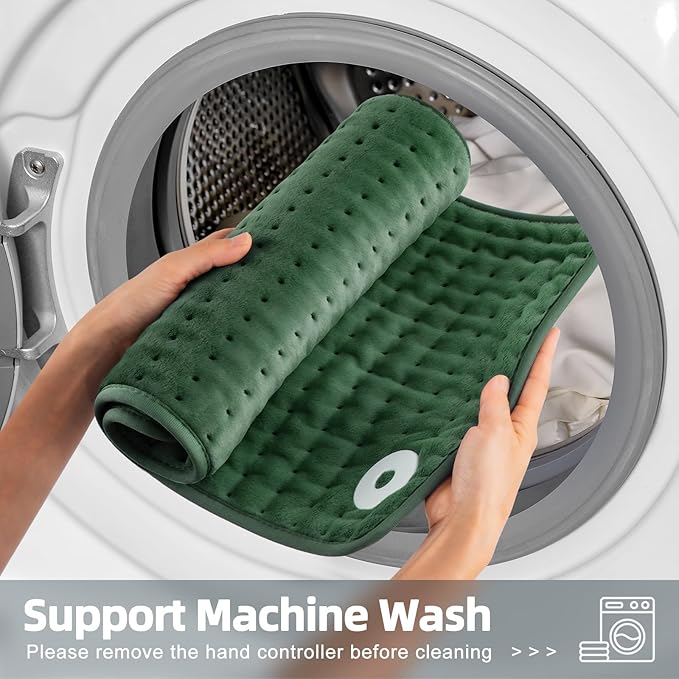 Heating pad for Back, Neck, Shoulder, Cramps and Leg Pain Relief, Heat Pads Christmas Gifts for Women, Men, Mom, Dad, Auto-Off,Machine Washable,Moist Dry Heat Options,Extra Large 12"x24"