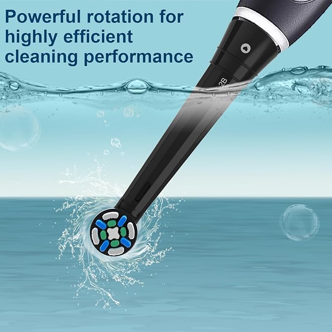 10pcs iO Replacement Heads Compatible with Oral B iO 2/3/4/5/6/7/8/9/10 Series Electric Toothbrush,IO Toothbrush Heads Compatible with Oral B iO,Medium-Hard bristles Care for Your Teeth,Black