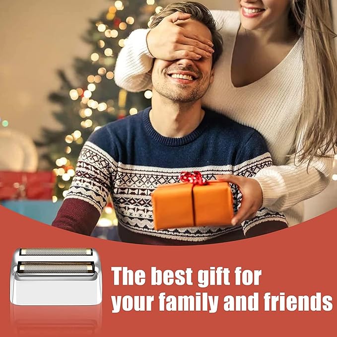 Shaver Replacement Foil and Cutters compatible with BaBylissPRO Barberology Double FXFS2 (2PC Silver)