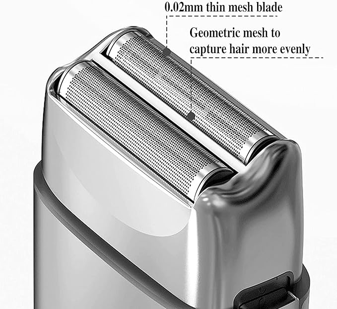 KEMEI Electric Razors for Men, Professional Cordless All Metal Electric Razor, Lithium Titanium Razors, USB Rechargeable Facial Beard Trimmer