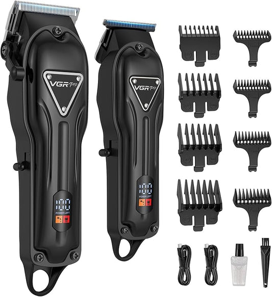 Hair Clippers for Men Professional, Cordless Clipper and Trimmer Set, Clippers for Hair Cutting Kit with Long Battery Life, Electric Hair Trimmer for Family Barber Kids Use