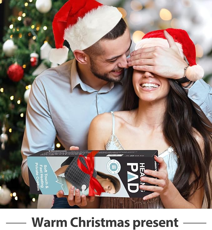 Heating pad for Back Pain Relief, Heating Pads for Neck, Shoulder, Fathers Mothers Day Gifts for Women, Men, Dad, Mom, Auto-Off,Machine Washable, Moist Dry Heat Options, Extra Large 12"x24"