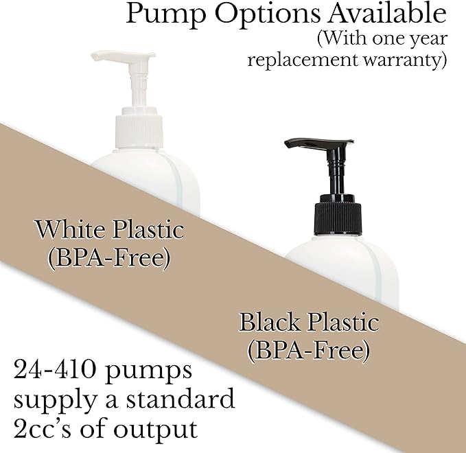 Refillable Body Wash Shampoo and Conditioner Pump Dispenser Bottles with View Stripe, 19 oz 3-Pack Set (Black Pumps) - Silkscreen Labeled Shower Bottles, Empty Plastic Bottles with Pump for Bathroom