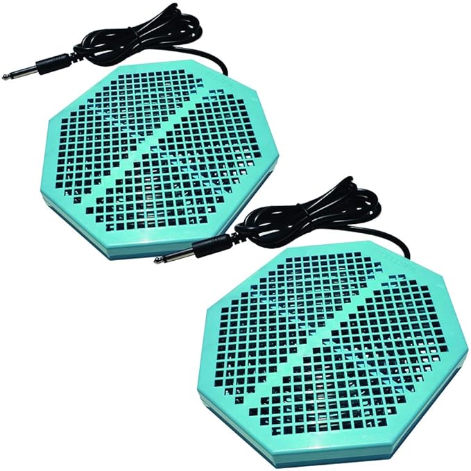 2 Pack CS-900 Twice Powerful 6.5" x 5.5" Ion Detox Foot Bath Arrays Flat Dual Coil Stainless Steel Aqua Ionic Cleanse Array Compatible With Most 1/4" Plug Type Detox Machines