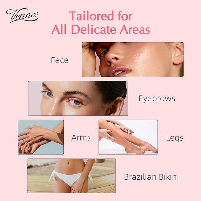 2.5lb Pink Rose Hard Wax Beads for Hair Removal - Gentle Hard Wax for Face, Bikini, and Brazilian Areas - Wax Refill for Full Body Professional Home Waxing