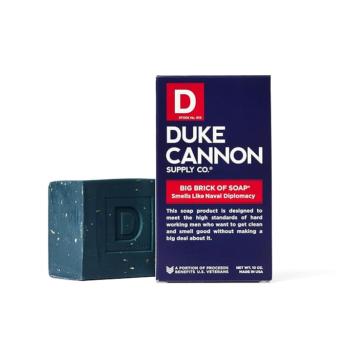 Duke Cannon Supply Co. Big Brick of Soap Bar for Men, Variety Pack (Bourbon, Bay Rum, Midnight Swim, Naval Diplomacy, Fresh Cut Pine & Gun Smoke) - All Skin Types, 10 oz. (6 Pack)