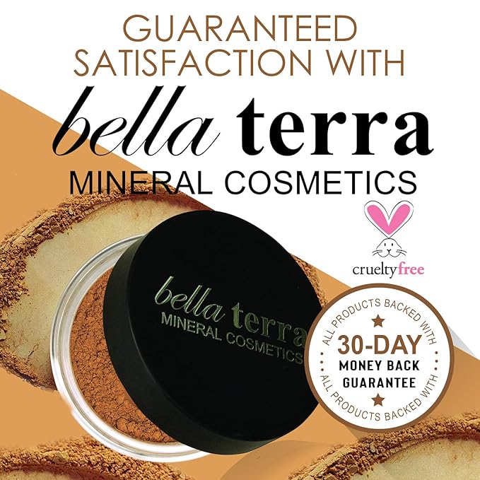 Bellaterra Cosmetics Mineral Powder Foundation | Long-Lasting All-Day Wear | Buildable Sheer to Full Coverage – Matte | Sensitive Skin Approved | Natural SPF 15 (Cafe) 9 grams