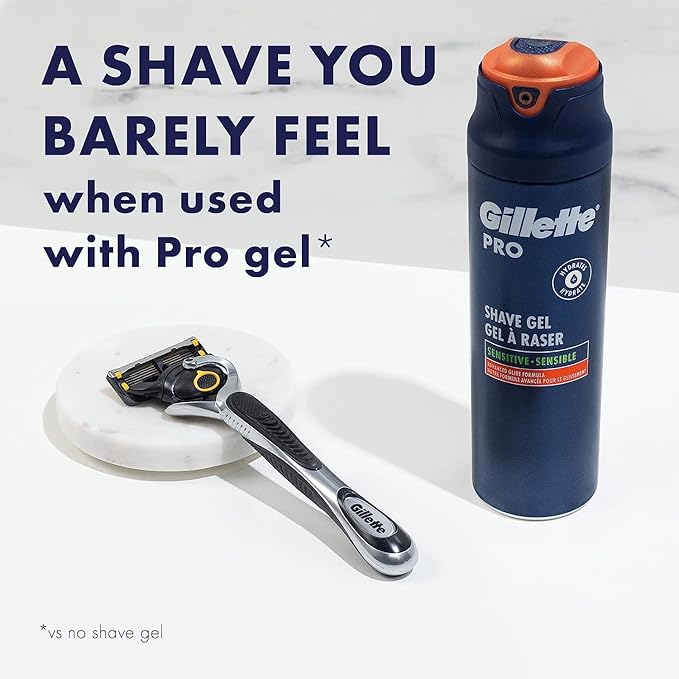Gillette ProGlide Shield Premium Edition Razors for Men, 1 Gillette Razor, 8 ProShield Razor Blade Refills, 1 Travel Case