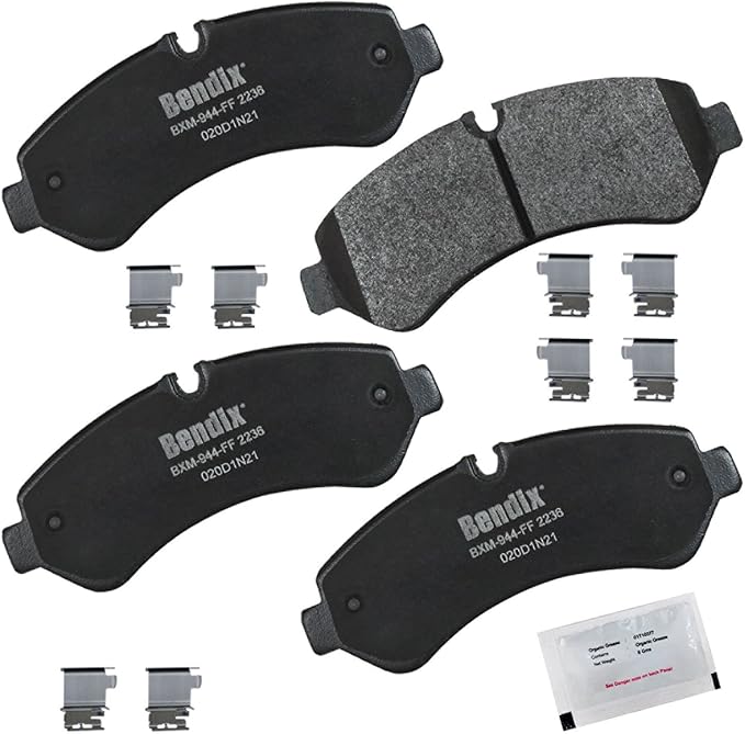 Bendix Priority1 CFM2236 Semi-Metallic Rear Brake Pads for Mercedes-Benz Sprinter 2019, Sprinter 3500 2024-2019, Sprinter 3500XD 2021-2018, Sprinter 3500XD 2024-2023, Sprinter 4500 2023-2019