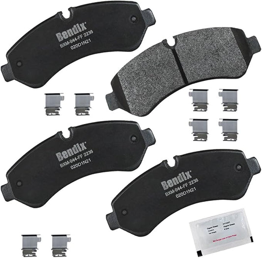 Bendix Priority1 CFM2236 Semi-Metallic Rear Brake Pads for Mercedes-Benz Sprinter 2019, Sprinter 3500 2024-2019, Sprinter 3500XD 2021-2018, Sprinter 3500XD 2024-2023, Sprinter 4500 2023-2019