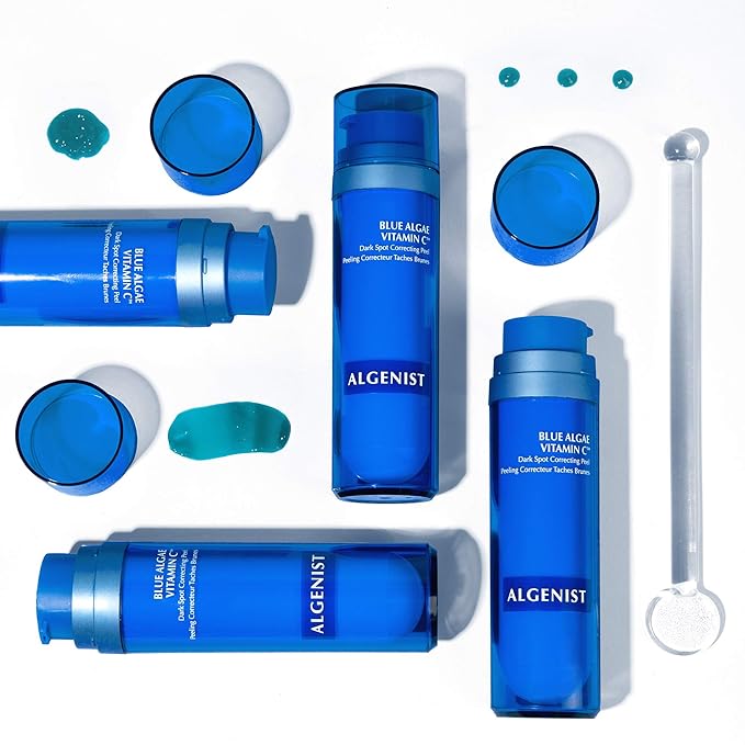 Algenist Blue Algae Vitamin C Dark Spot Correcting Peel - Visibly Reduce the Appearance of Discoloration - Exfoliating AHAs, BHA & PHA to Brighten & Even Skin Tone (45ml)