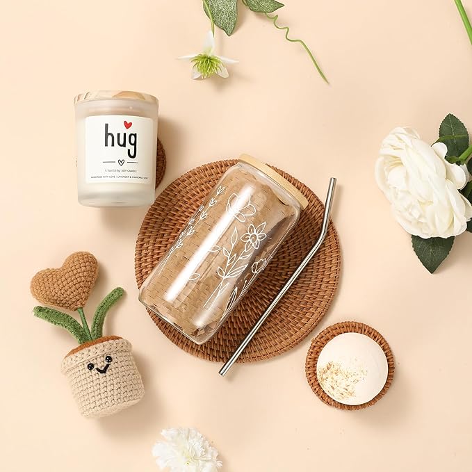 Get Well Gift Box for Women - Hugs & Healing Luxury Care Package for Her, Feel Better Soon Basket - Sympathy and After Surgery Recovery Gifts - Thinking of You