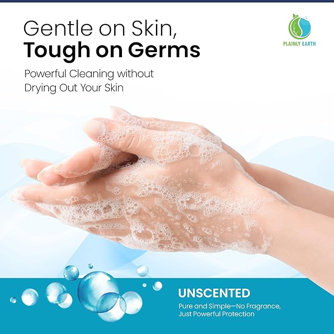 AntiMicrobial Hand Soap - Antibacterial Hand Soap Moisturizing - Liquid Hand Soap Refill Antibacterial Gallon - Moisturizing Hand Soap Antibacterial - Gentle Hand Soap - Unscented, 64 oz