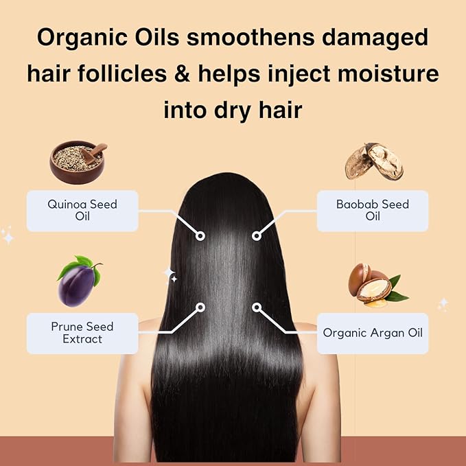 Moist Diane Keratin Shampoo and Conditioner Set for Frizzy Hair Women & Men, Organic Hair Care with Argan Oil & Keratin from Japan, Paraben & Sulfate Free, Extra SMOOTH & STRAIGHT, 30.4 Fl Oz