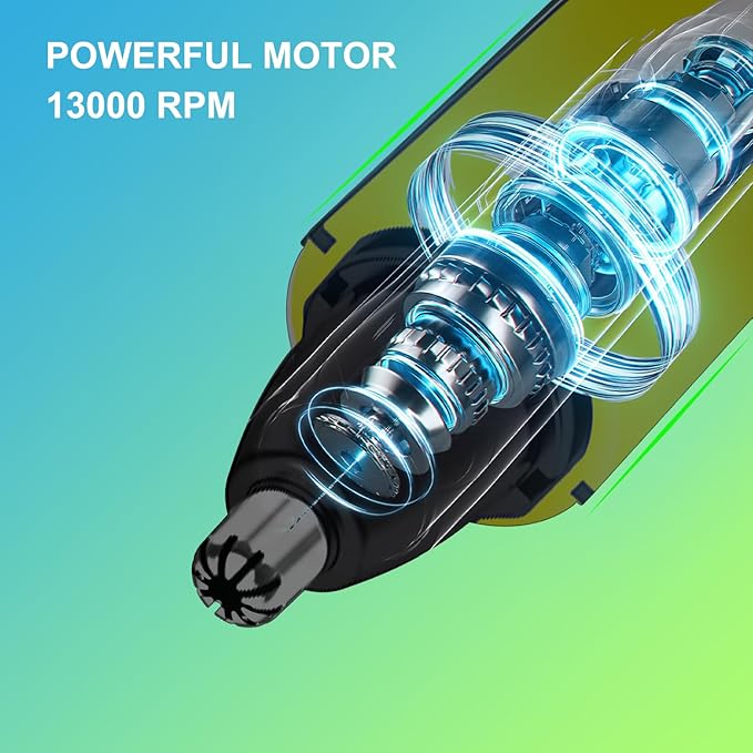 Nose Hair Trimmer for Men & Women, IPX7 Waterproof, USB Rechargeable, Easy Cleaning, All-in-ONE Facial & Eyebrow Trimmer (Yellow)