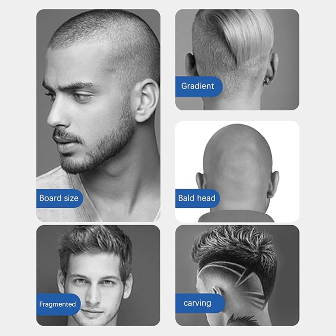 ENSSU Beard Trimmer for Men, 6-in-1 Cordless Body Grooming Kit with Hair Clippers, Beard, Ear & Nose Trimmer, Rechargeable Electric Razor Shaver