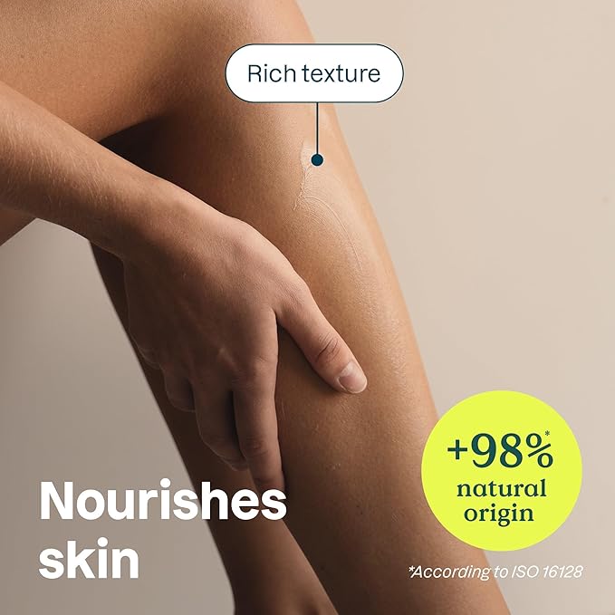 Bundle of ATTITUDE Body Wash, EWG Verified, Dermatologically Tested, Plant and Mineral-Based, Vegan Personal Care Products, Nourishing, Olive Leaves, 16 Fl Oz + Body Cream, Olive Leaves, 8 Fl Oz