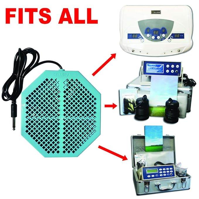 2 Pack CS-900 Twice Powerful 6.5" x 5.5" Ion Detox Foot Bath Arrays Coil Stainless Steel Aqua Ionic Cleanse Array Compatible With Most 1/4" Plug Type Detox Machines (UNSCENTED)