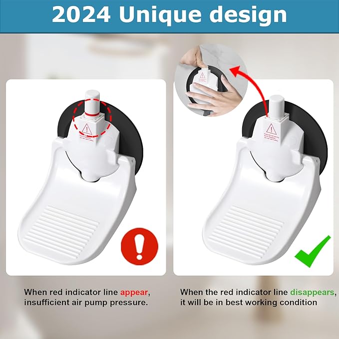 Shower Foot Rest for Shaving Legs with No Drilling Suction Cup, Shower Step for Shaving Legs, Reusable Bathroom Pedal, Pedicure Foot Rest, Shower Shaving Leg Assist, Load Capacity 288 Pounds, White