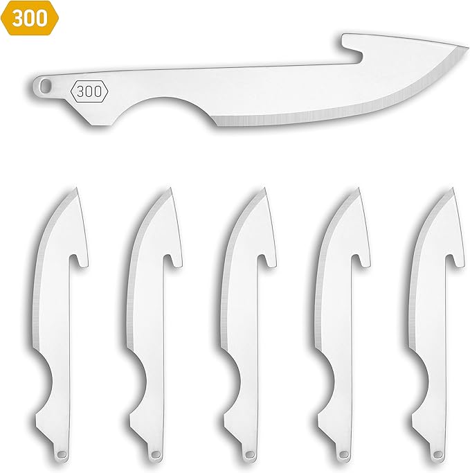 OUTDOOR EDGE 3.0" RazorSafe Replacement Caping Knife Blades, 6 Pieces