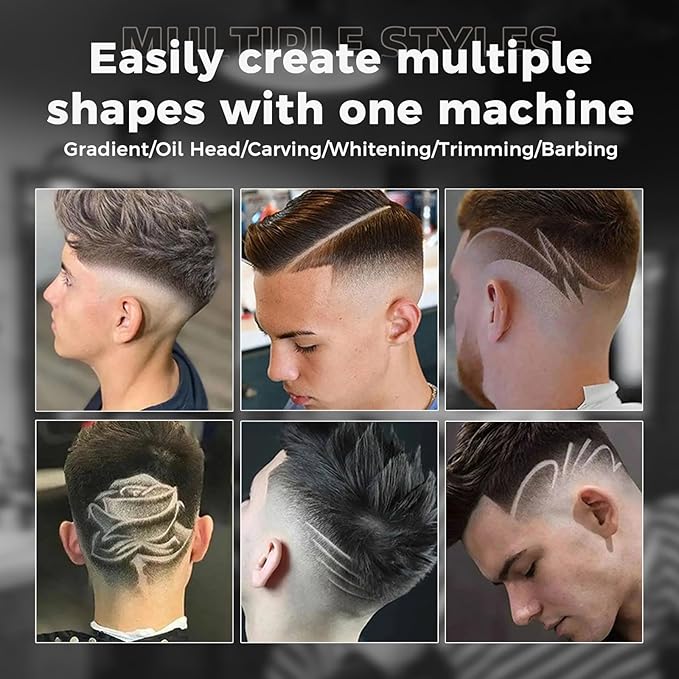 ENSSU Professional Hair Clippers for Men, Cordless Barber Clippers with Adjustable Precision Blades, LED Display, and 180-Minutes Runtime for Professional Barbers & Home Haircutting