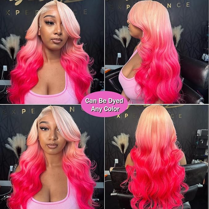 30 Inch 613 Lace Front Wig Human Hair 200 Density 13x4 Blonde Wig Human Hair Body Wave Lace Front Wigs Human Hair HD Transparent Lace Frontal Wigs Human Hair Pre Plucked Colored Wigs for Women