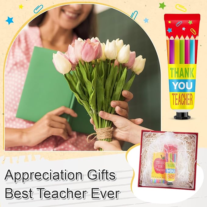 24 Sets Baby Shower Hand Cream Bulk Shower Teacher Gifts Favors Bridal Thank You Appreciation Hand Cream for Guests Travel Size Lotion with Organza Bags